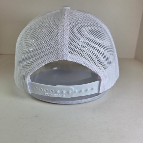 Edinborough White Mesh Trucker Hat Snapback Cap Made in Vietnam - Picture 4 of 9